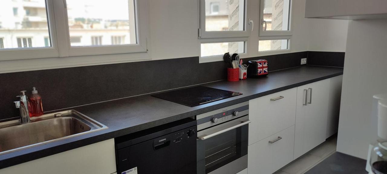 Appartement 83 M2, 4 Lits , 5 Pers, 100 M De La Gare, Confortable Et Lumineux Le Havre Exterior photo